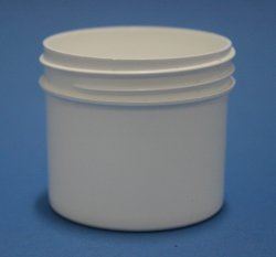 125ml White Polypropylene Regular Walled Simplicity Jar 70mm Screw Neck
